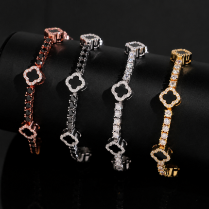 Exclusive 3mm Clover Tennis bracelets