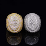 Iced Out Moissanite Oval Ring - Image 8