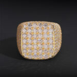 Iced out Square Moissanite Ring - Image 5