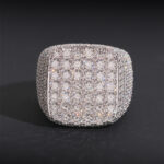 Iced out Square Moissanite Ring - Image 6