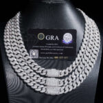 12mm 2 Row Diamonds Cuban Chain - Image 3
