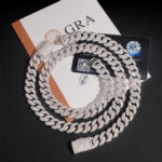 12mm 2 Row Diamonds Cuban Chain - Image 5