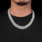 16mm Iced Out Cuban Chain Big Middle Row - Image 4