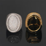 Iced Out Moissanite Oval Ring - Image 7