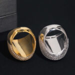 Iced Out Moissanite Oval Ring - Image 6