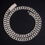 10mm 2 Row Of Diamonds Cuban Chain - Image 4