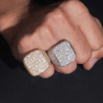 Iced out Square Moissanite Ring - Image 3