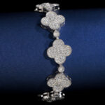 13mm Moissanite Iconic Clover Bracelet - Image 7