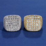 Iced out Square Moissanite Ring - Image 4