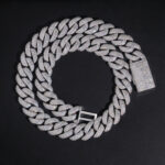 Precision 16mm 3 Row of Diamonds Cuban Chain - Image 2