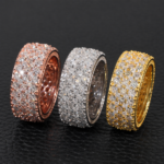 5 Row Moissanite Eternity Ring