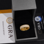 3 Row Moissanite Eternity Ring - Image 5