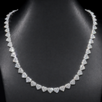 8mm Heart Link Moissanite Necklace