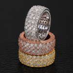 5 Row Moissanite Eternity Ring - Image 7