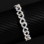 10mm Moissanite Infinity Link Bracelet - Image 6