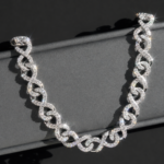 10mm Moissanite Infinity Link Bracelet - Image 5