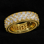 3 Row Moissanite Eternity Ring - Image 3