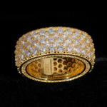 5 Row Moissanite Eternity Ring - Image 6