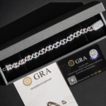 10mm Moissanite Infinity Link Bracelet - Image 3