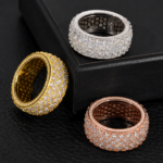 5 Row Moissanite Eternity Ring - Image 5